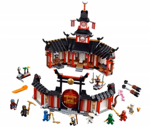 Новинка 11165 Ninja Monastery Of Spinjtzu совместимые с Ninjagoes строительные блоки кирпичи