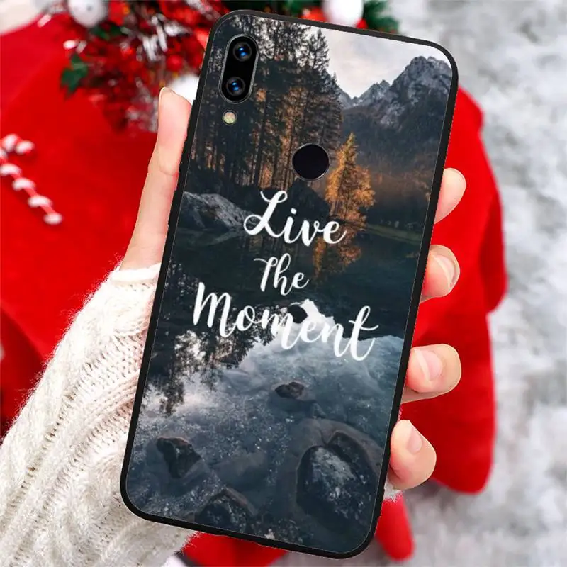 

bule sky Beach Mountain letter pattern Phone Case For Xiaomi Redmi note 7 8 9 t max3 s 10 pro lite coque shell cover funda