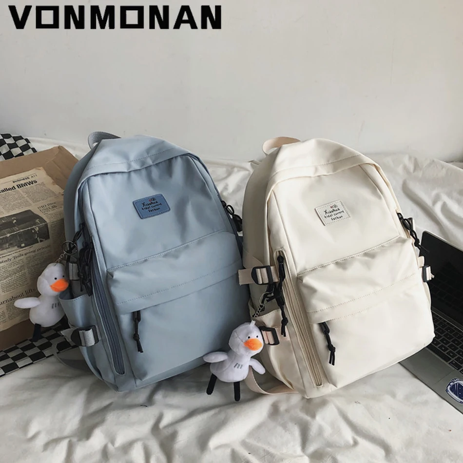 

New Casual Backpack Kawaii Women Backpack Nylon Waterproof School Bags for Teenager Girls Shoulder Bags Mochilas Rucksacks 2021
