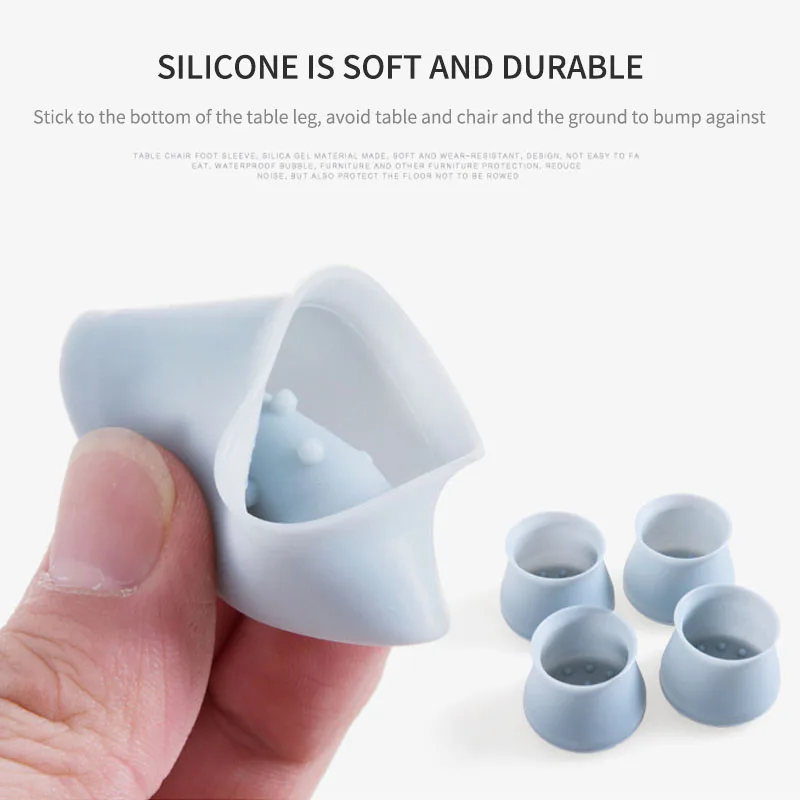 Колпачки для ножек стула 4 шт. толстые беззвучные прокладки аксессуары дома
