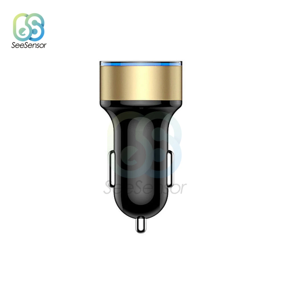 3.1A 5V двойной зарядное устройство USB с светодиодный цифровой дисплей автомобильное зарядное устройство для мобильного телефона Xiaomi samsung S8 iPhone 6 6s 7 8 Plus планшет