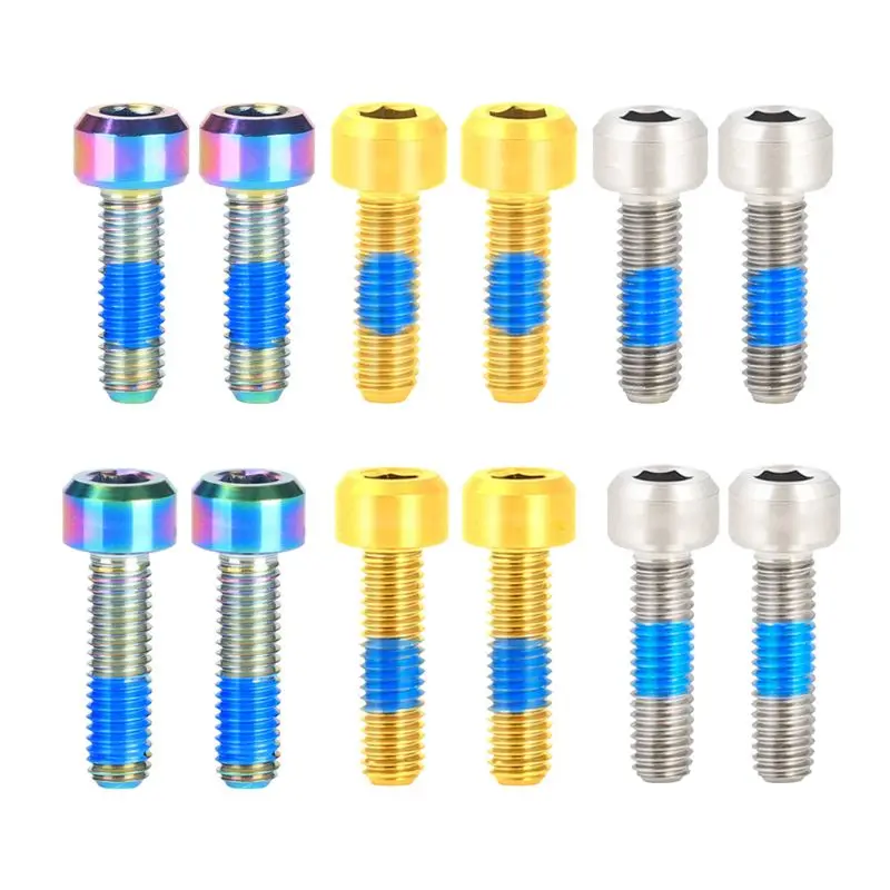 1 пара винты из титанового сплава для руля велосипеда ручка шоссейного подъемные