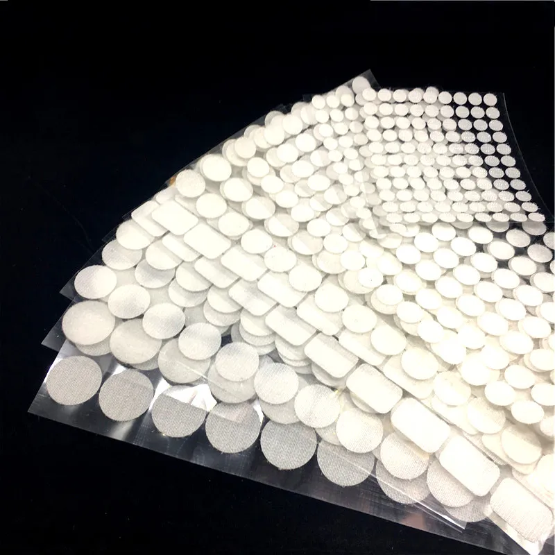 

100Pairs Self Adhesive Fastener Tape Dots 10/15/20/25/30mm Strong Glue Magic Sticker Disc White Black Round Coins Hook Loop Tape