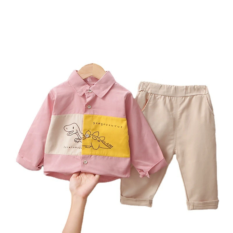 

New Autumn Baby Boys Fashion Clothes Children Girls Cotton Shirt Pants 2Pcs/Sets Spring Toddler Casual Clothing Kids Sportswear