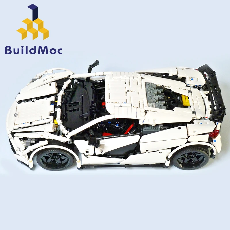 BulidMOC ICARUS Supercar строительные блоки игрушка совместима с 42056 MOC 4562 city technic mlaren P1 приложение RC модель автомобиля Кирпичи Игрушки