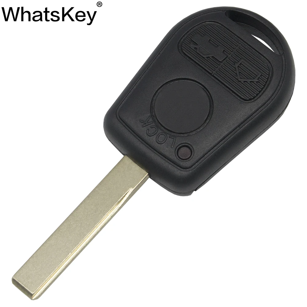 WhatsKey 3 Button Car Key Shell Cover Fob Case For BMW Z3 E31 E32 E38 E34 E36 E39 E46 Replacement Uncut Blade on. - Корпус для ключа автомобиля с 3 кнопками WhatsKey для BMW Z3 E31 E32 E38 E34 E36 E39 E46.