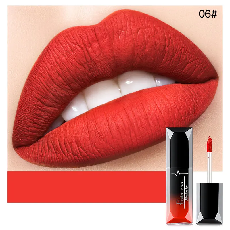 

Hot Sale Nude Matte Liquid Lipstick Waterproof Velvet Lipsticks Long Lasting Women Lips Makeup Sexy Red Lip Gloss Tint 21 Colors