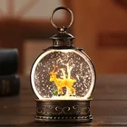 Портативный светодиодный светильник, ночник с s-образным светом, декоративное освещение на Рождество, праздничный светильник в виде снежного шара для детской комнаты, настольная лампа