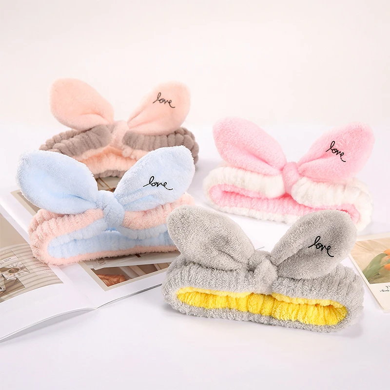 

Fashionable Three-dimensional Bow Headband Two-color Yoga Sports Headband Soft Velvet Wide Face Wash Makeup Universal Headband
