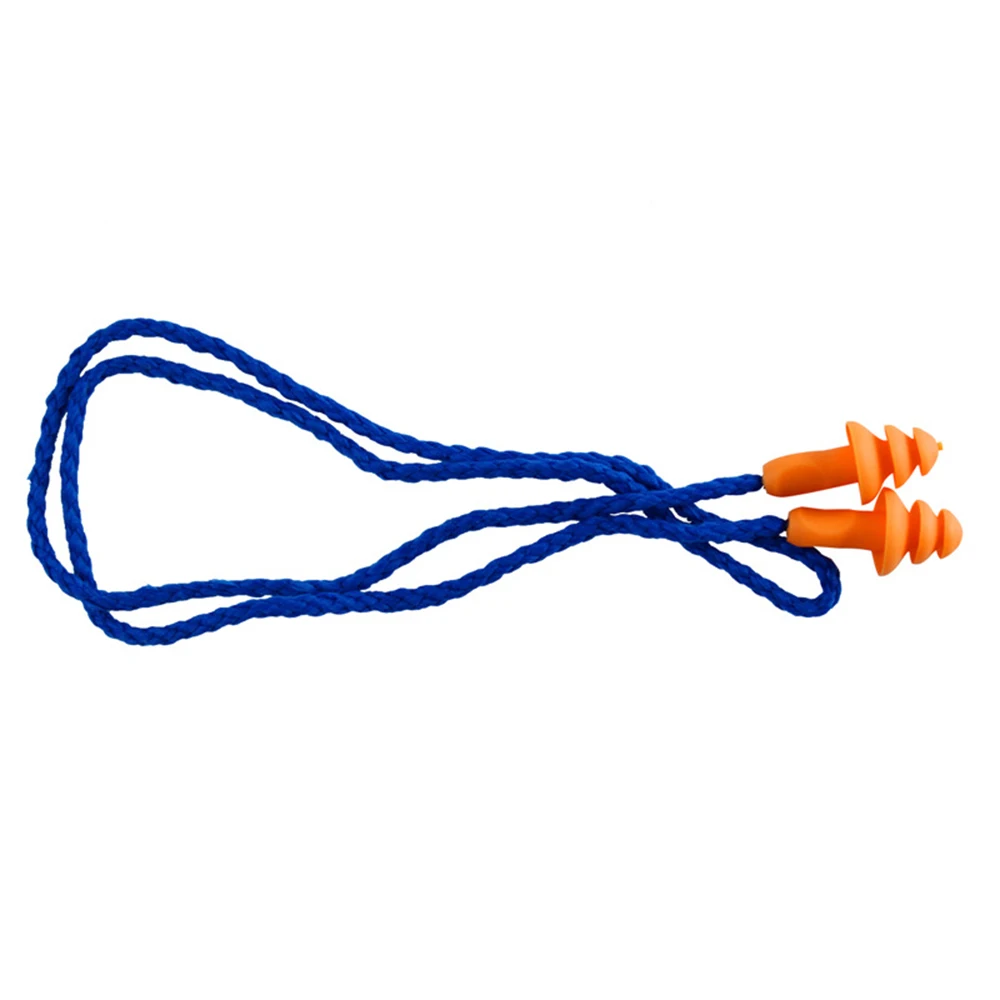 Мягкие силиконовые со шнуром уха Вилки Шум снижение Рождество дерево защитные