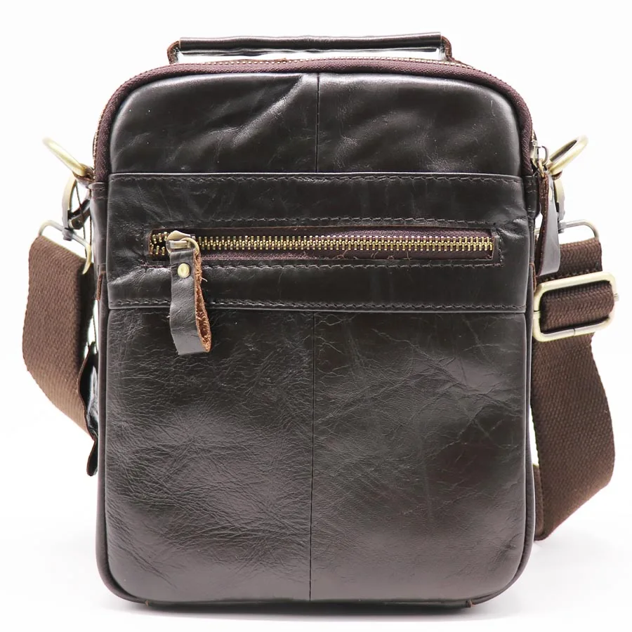 Мужская сумка через плечо из натуральной воловьей кожи с ручками| |