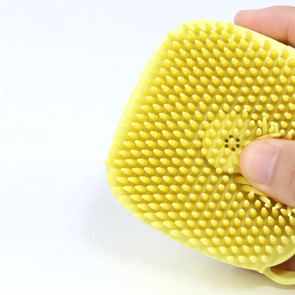 

Pet Dog Bath Brush Comb Pet Massage Brush Soft Silicone Dogs Cats Grooming Cmob Dog Pet Supplies Shampoo Container Brush
