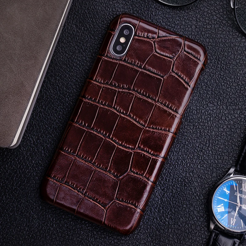 Кожаный чехол для телефона iphone X XS MAX XR 11 11pro max 6 7 plus 8 8plus 6s ударопрочный из воловьей
