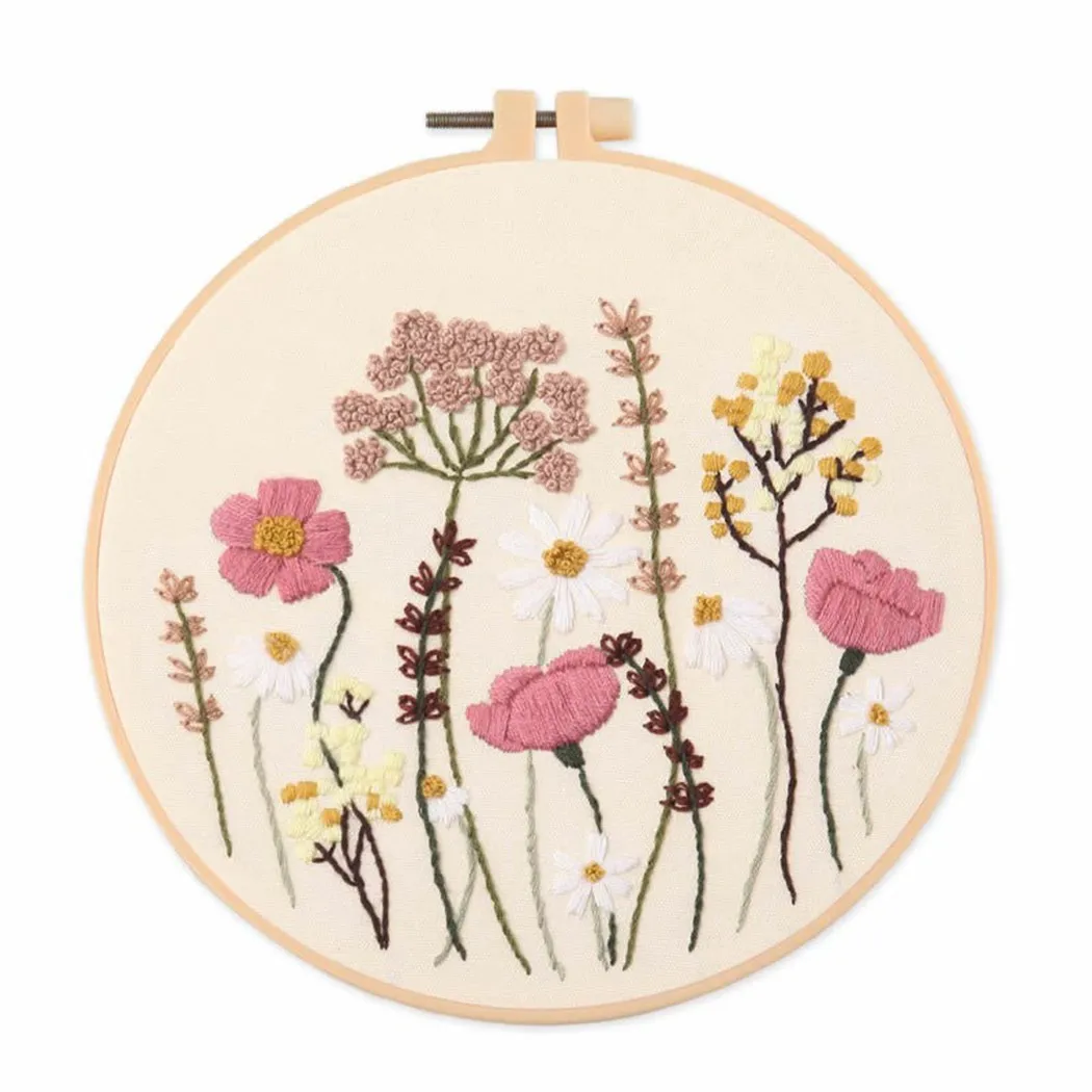 

Beginner Needlework Kits Cross Stitch Series Flower Embroidery Set Handmade DIY