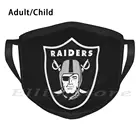 Лас Вегас Raiders Логотип Смешной печати многоразовый 1017 шарф маска для лица Лас Вегас Raiders нация Raiders футбол спортивный череп