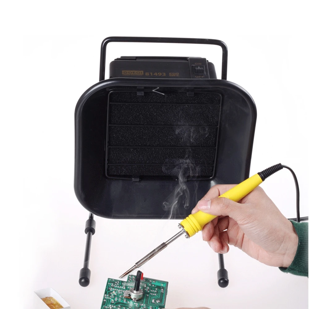 14 Вт/16 Вт Портативный паяльник Дымопоглотитель ESD экстрактор для паяльника