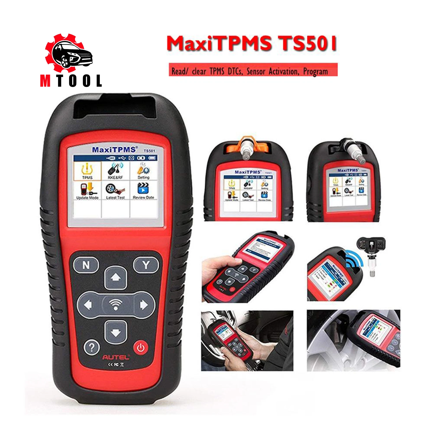 Инструмент давления в шинах AUTEL MaxiTPMS TS501 TPMS Датчик Диагностика OBD 2 диагностика