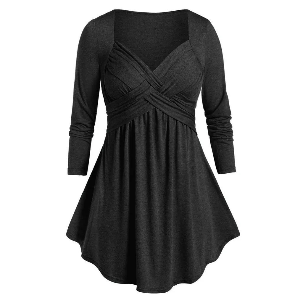 Женское платье Женская Повседневная яркая туника с круглым вырезом расклешенная