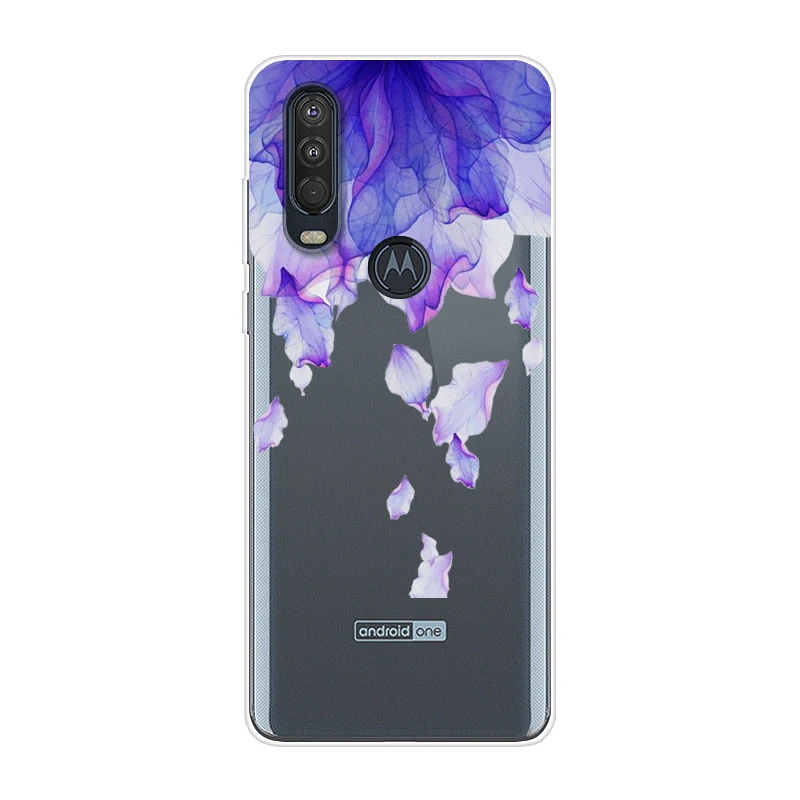 Для Motorola One Action чехол 6,3 ''мультяшная мягкая ТПУ Силиконовая задняя крышка для MOTO One Action OneAction чехол для телефона funda One Vision