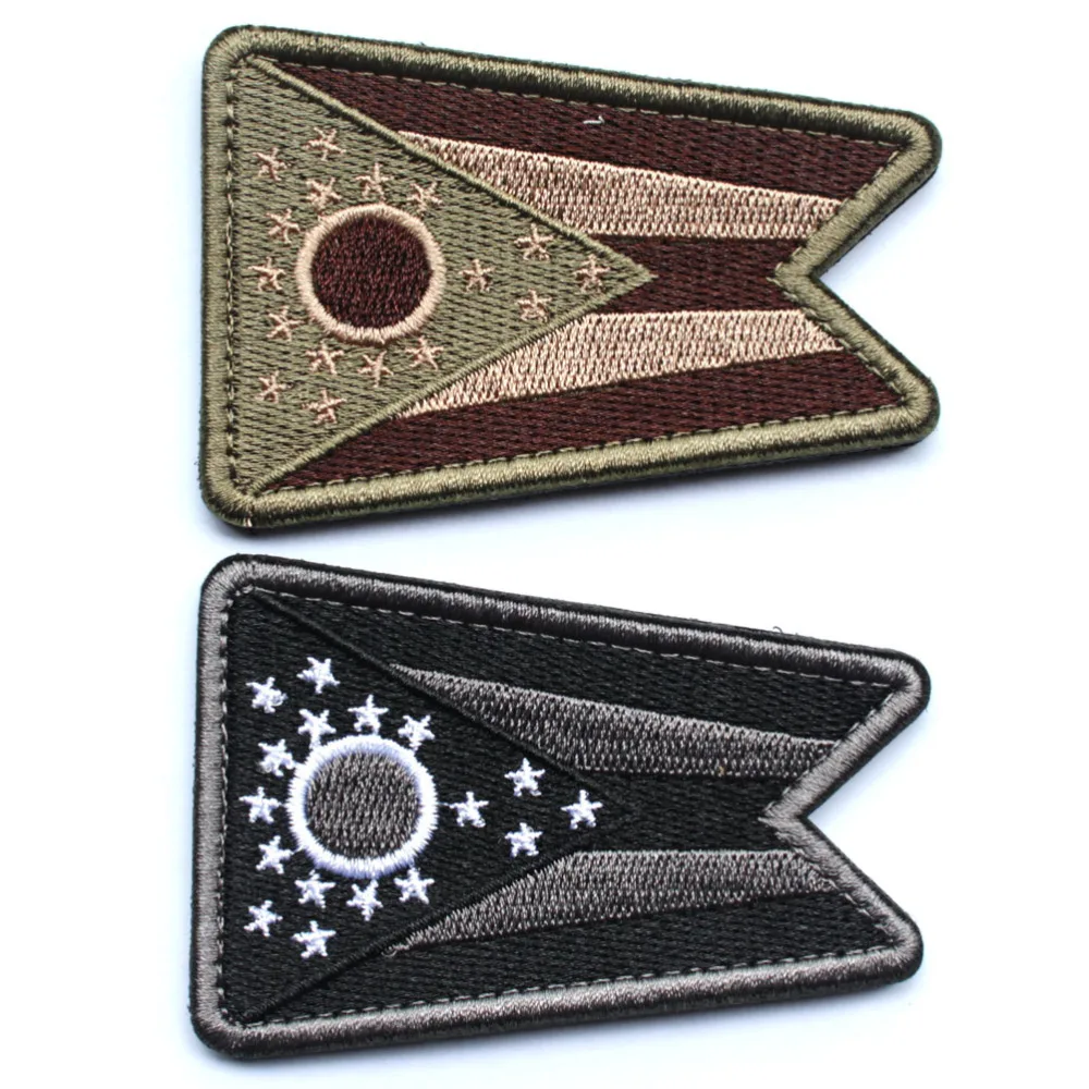 2 шт./упаковка нашивки с флагом США Техас Огайо Вирджиния Флорида Калифорния