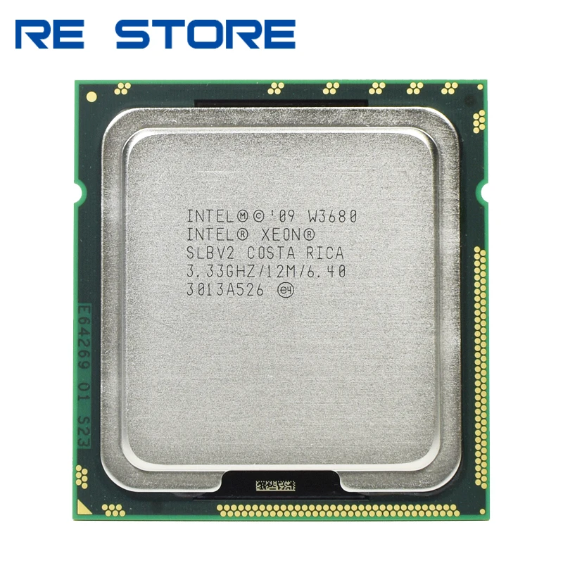 Бывший в употреблении процессор Intel Xeon W3680 3 33 ГГц шестиядерный SLBV2 LGA 1366 рабочий 100%