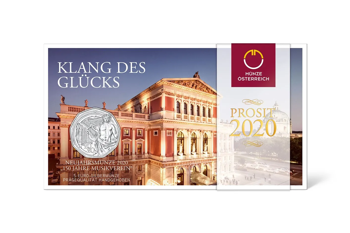 

Austria 2020 150th Anniversary of the Golden Hall in Vienna 5 Euro Commemorative Silver Coin 100% Original Coins Real Euro Coin