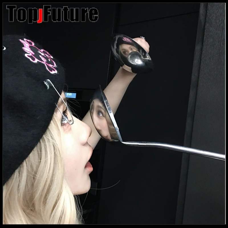 Шапка женская в стиле Харадзюку черная Готическая дизайнерская уличная Кепка с