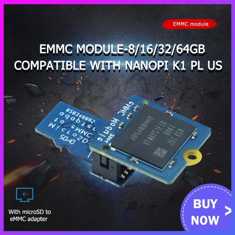 EMMC модуль 8 ГБ 16 32 64 с адаптером eMMC T2|Аксессуары для демонстрационных стендов| |