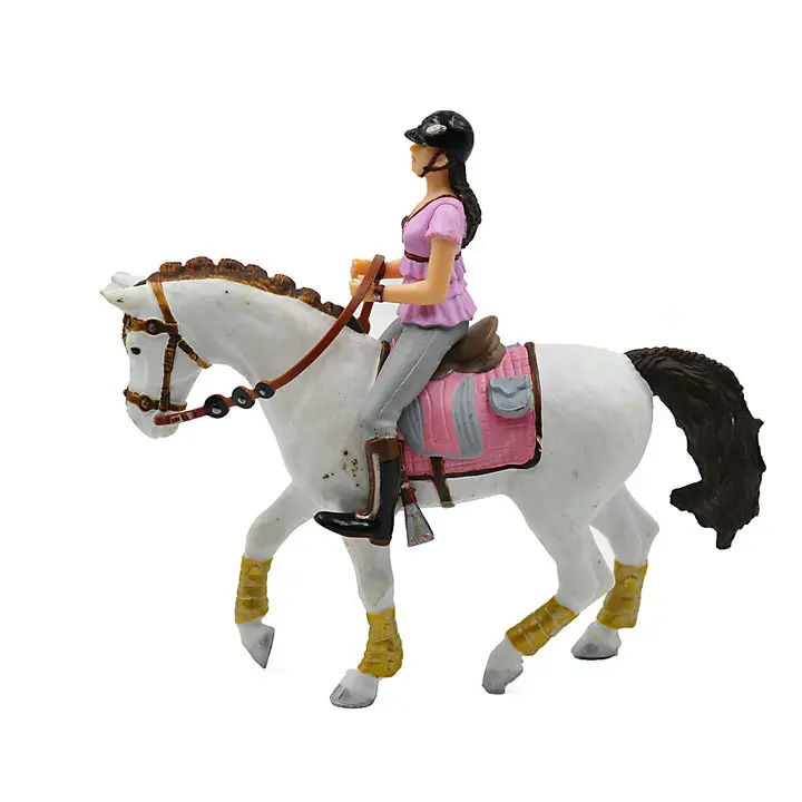 ПВХ фигурка модель игрушки танцующая лошадь и Райдер|toy figure|model toymodel figure |