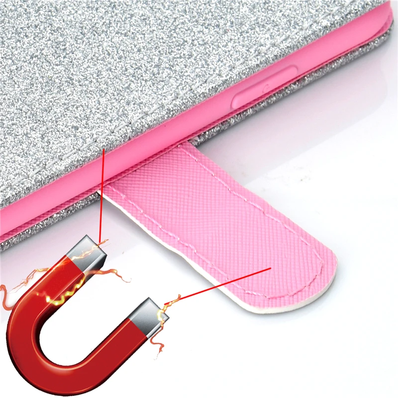 Coque Huawey P Smart 2019 блестящие аксессуары для телефонов модный простой раскладной