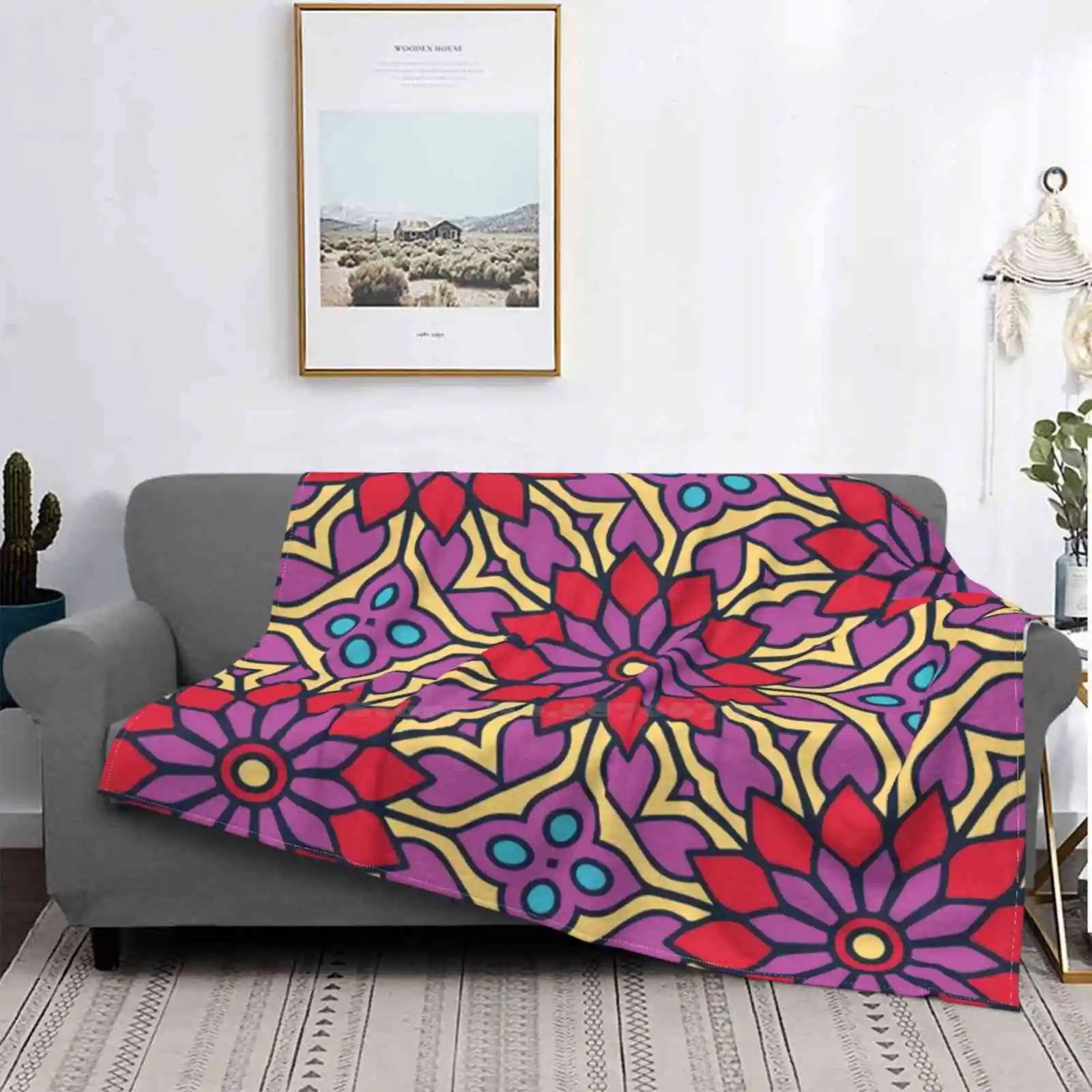 

Manta de franela con estampado Floral de lujo, mandalas budistas de alta calidad, arte, gran oferta