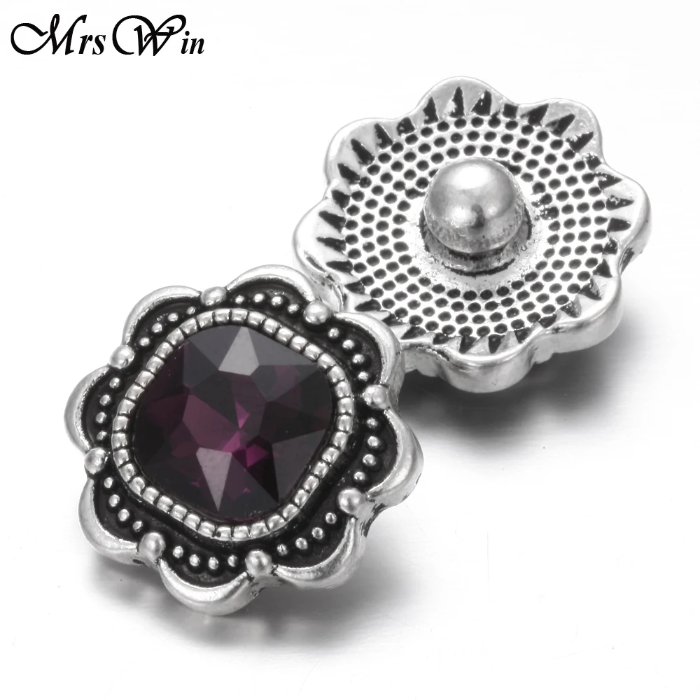 6 шт./лот новые застежки ювелирные изделия горный хрусталь Подсолнух 18 мм кнопки