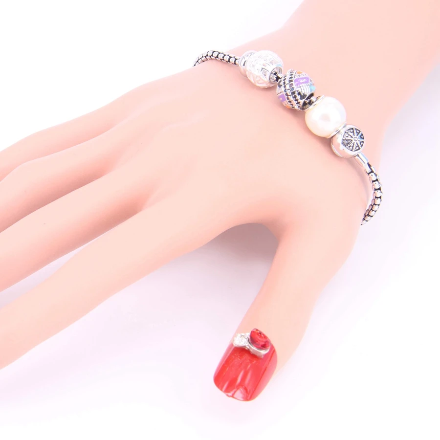 Браслет с бусинами Hemiston TS KM DIY надписью LOVE браслет в стиле Rebel Heart для мужчин KB541 |