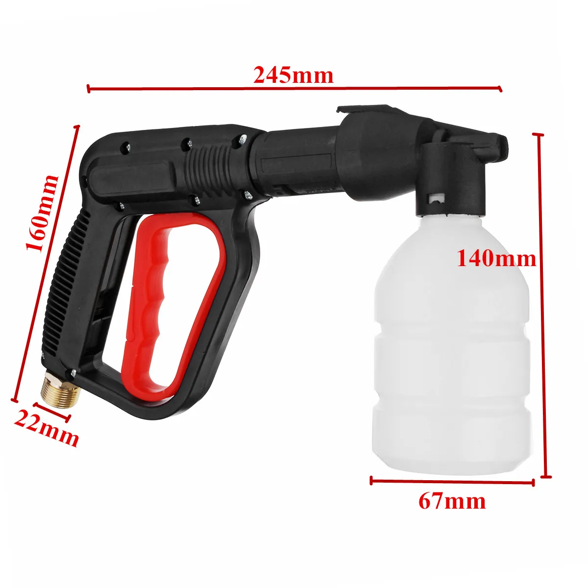 

M22 21L High Pressure Car Washer Foam Lance Bottle Cleaner Soap Snow Spray Pot High Pressure Washer