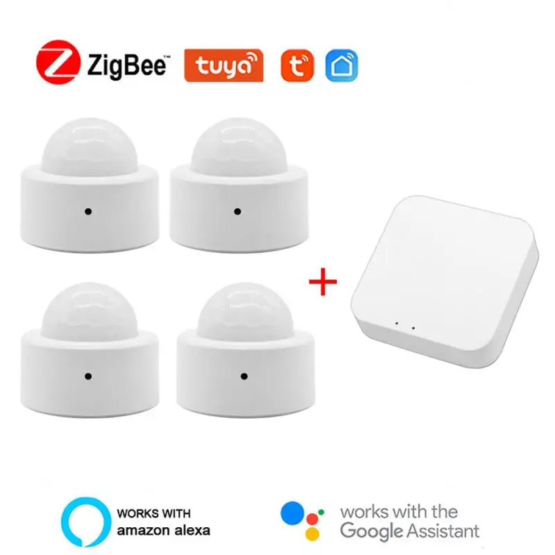 Смарт-датчик движения Tuya ZigBee Gateway Беспроводной сенсор для тела со встроенной