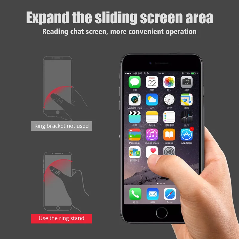 Металлический держатель для телефона Универсальный вращающийся на 360 градусов