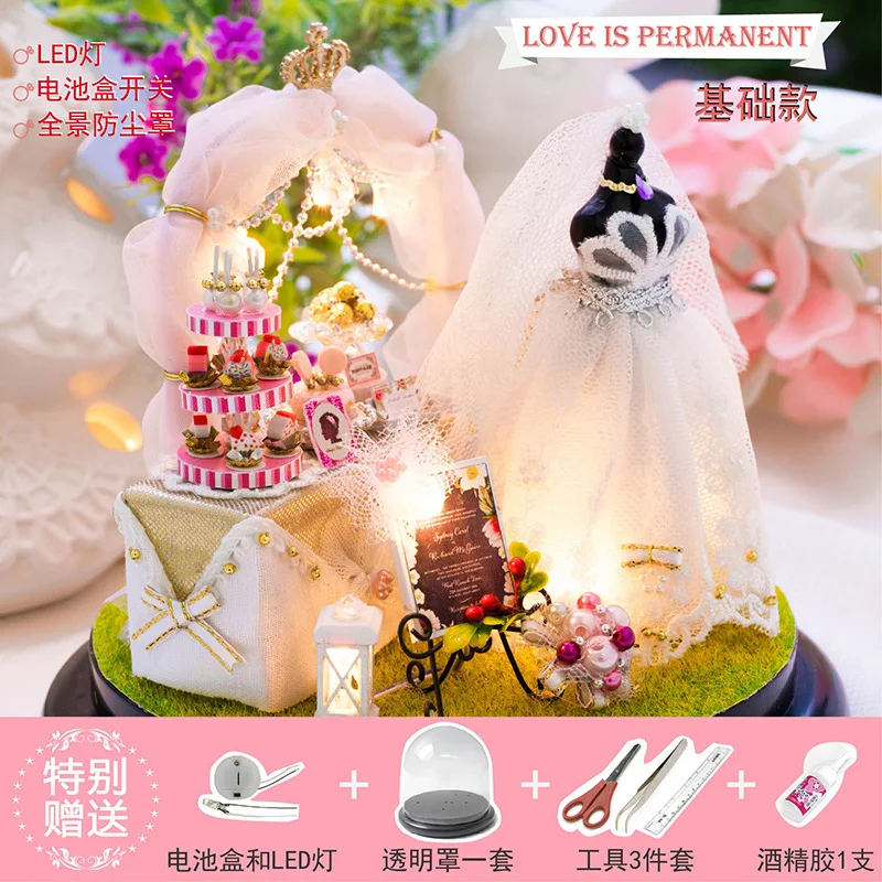 

Diy Doll House Hand-assembled Together To Travel The World Series Music Box House Model To Girls Gifts