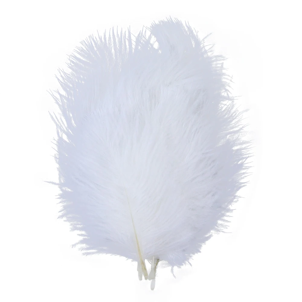 

5-8CM 10Pcs High Quality White Ostrich Feathers Jewelry Making Wedding Centerpieces Decorative DIY Crafts Feathers Plumes Dyed