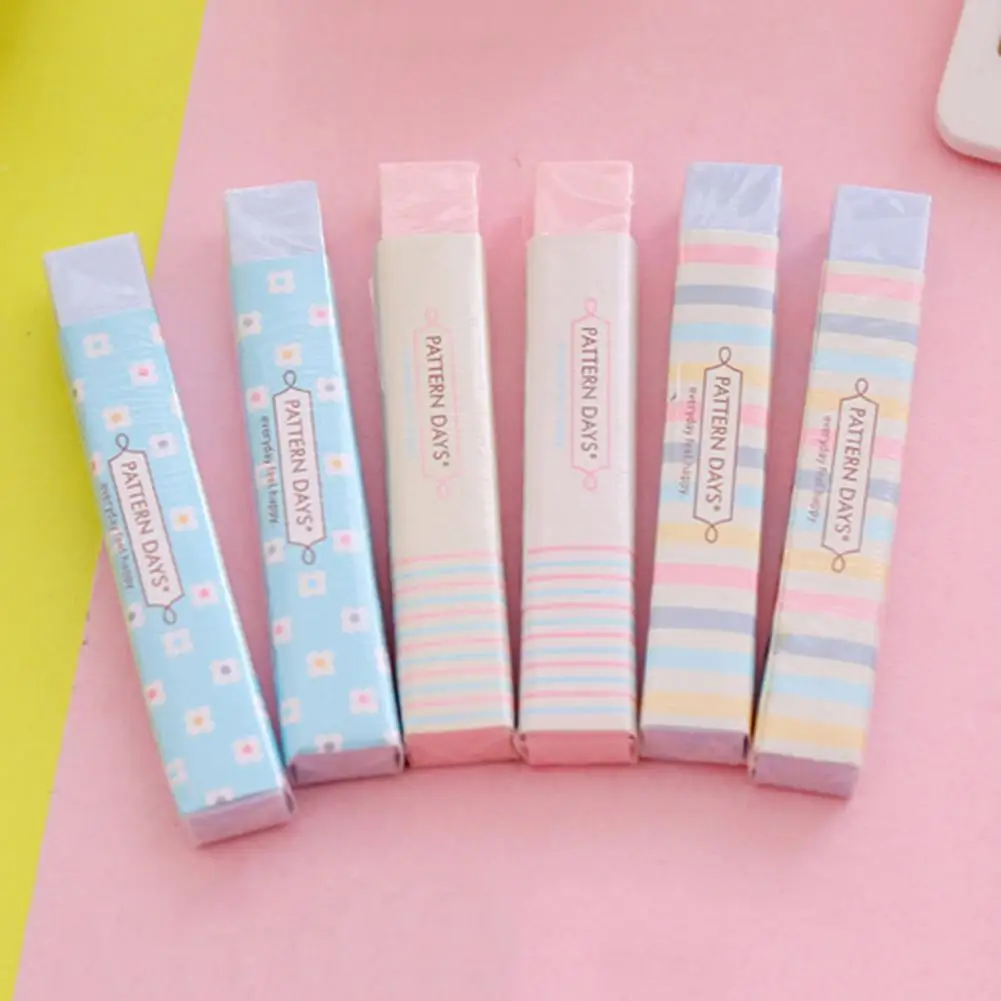 2 шт Kawaii мультфильм цветок резиновые ластики цветные студенческие подарок