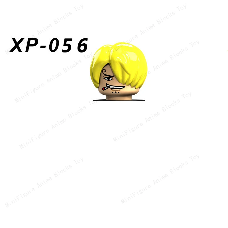

Japanese Anime Cartoon One Piece Buliding Blocks Bricks Miniblock Action Figures Heads series Educational Kids Toys Gifts