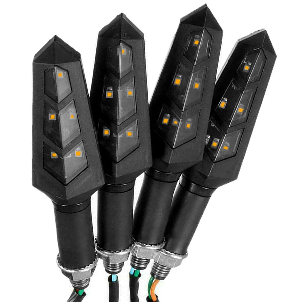 

4pcs Universal Motorcycle Bike LED Amber Turn Signal Light Indicator Lamp Blinker Moto Lights
