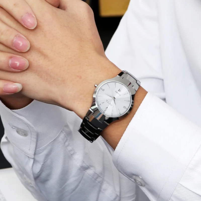 

Selling Pair Watches Lsvtr Men Women Tungsten Stolen Watches Ladies Quartz Lover Clock Poison To Man and Woman Dropshipping