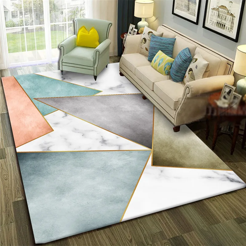 

Large area anti slip printed carpet is suitable for living room, bedroom, bedside, entrance, sofa, tea table, office area and ho