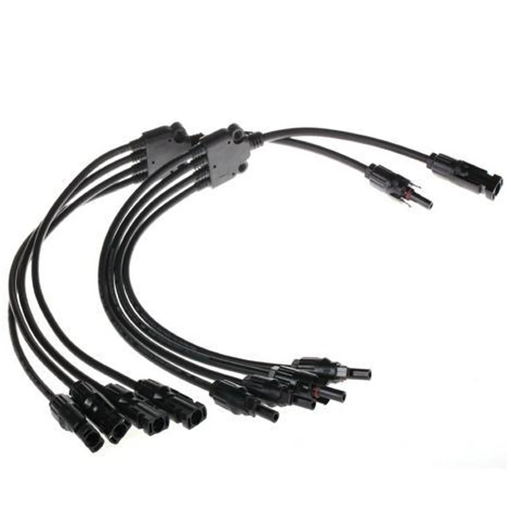 1 пара 5-сторонних кабельных соединителей для солнечной панели панельный кабель