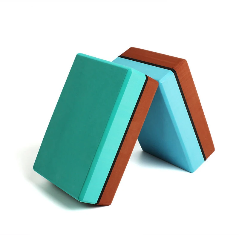 Double Color Yoga Blocks EVA Foam Bricks Provides Stability Balance for Improve Strength and Deepen Pose Props | Спорт и развлечения