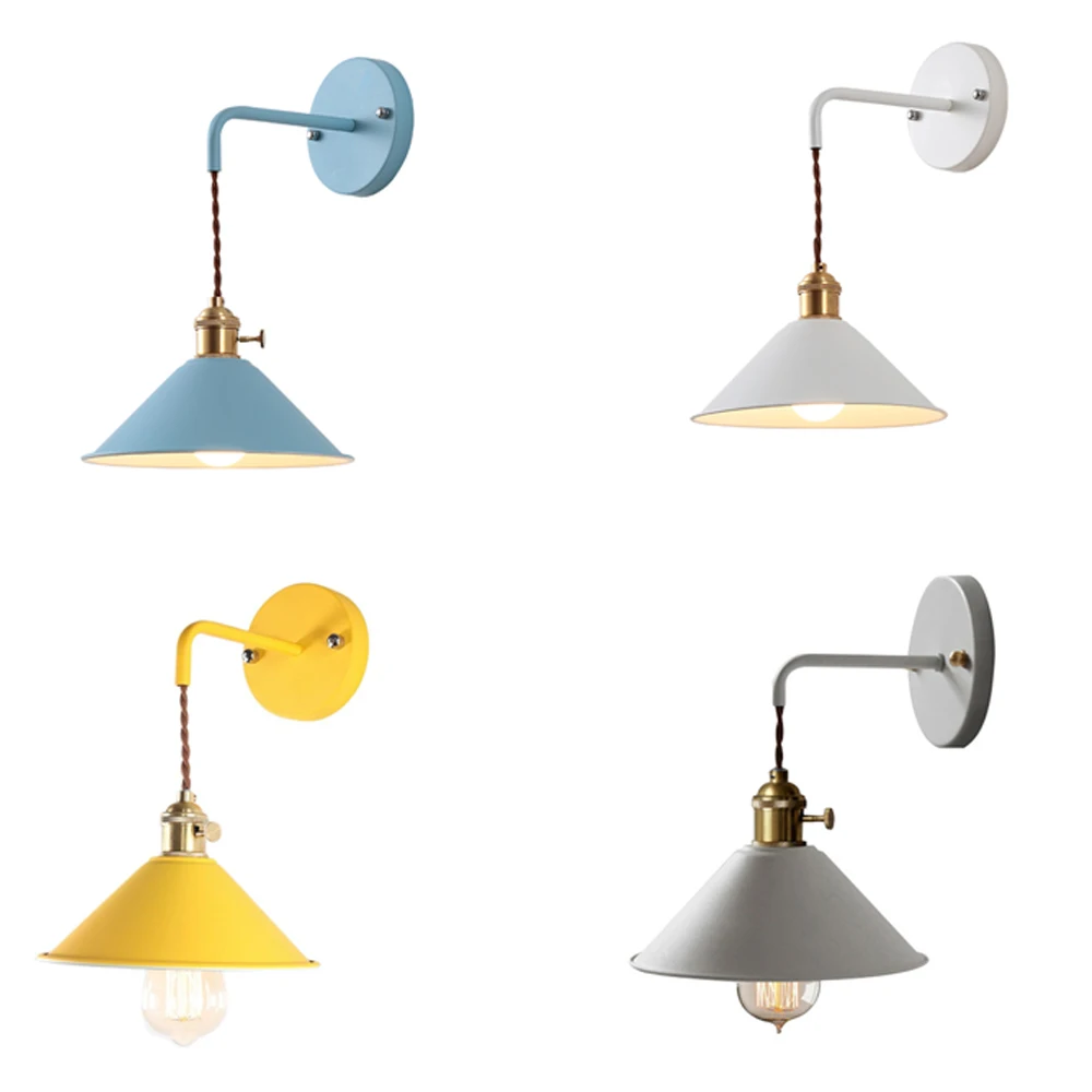 Настенный светильник Mengjay в стиле ретро комнатный металлический напольный E27 для