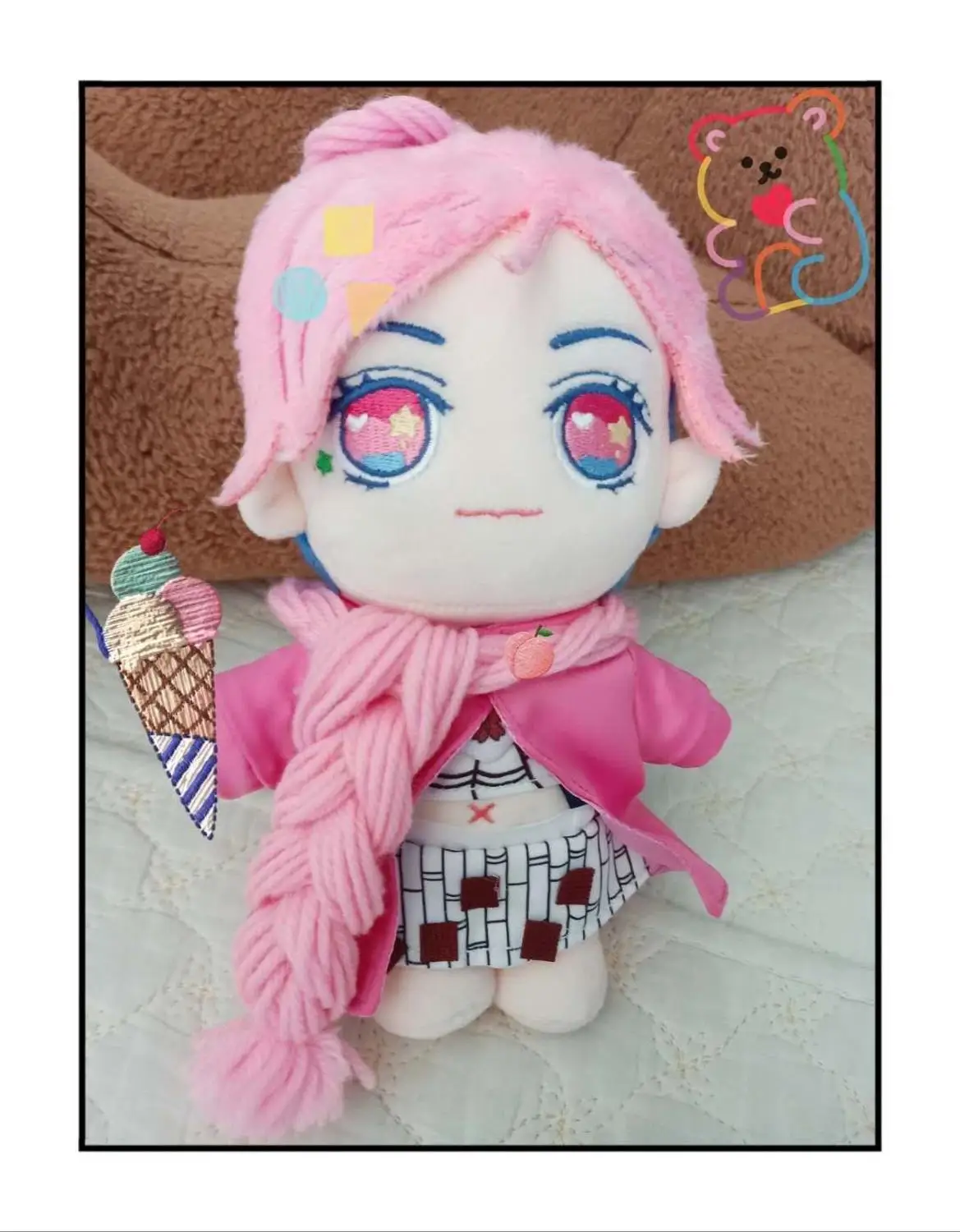 Jolyne Cujoh Anime JoJo's Bizarre Adventure Cosplay Cute Plush Stuffed Change Dolls Toy 20cm Doll Plushie Clothes Xmas Gift |