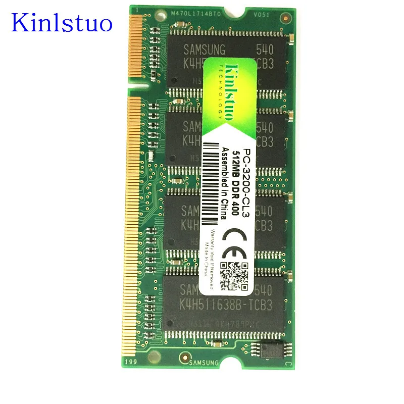 Память для ноутбука Kinlstuo ОЗУ SO-DIMM DDR1 DDR 400 333 MHz/PC-3200 PC-2700 200Pins 512MB 1GB память Sodimm