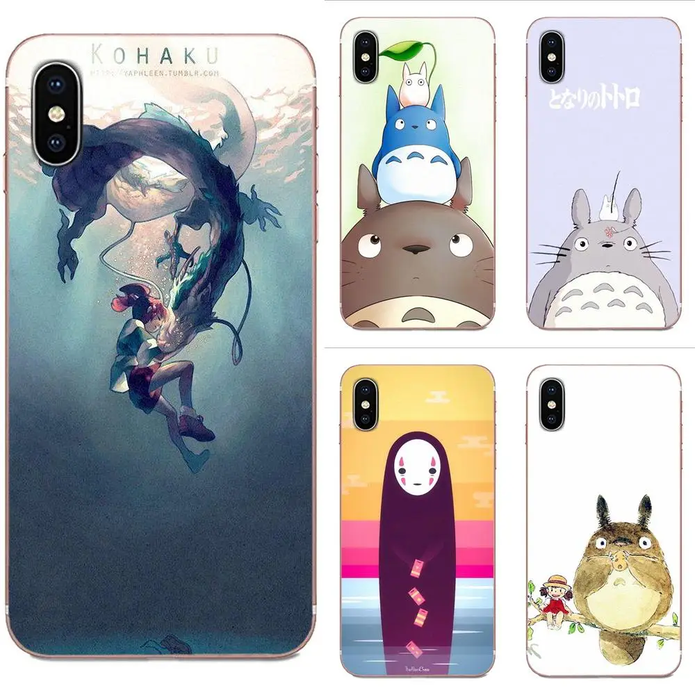 Подгоняйте Тоторо Унесенные спирали Ghibli Miyazaki для Samsung Galaxy A51 A71 A81 A90 5G A91 A01 S11 S11E S20