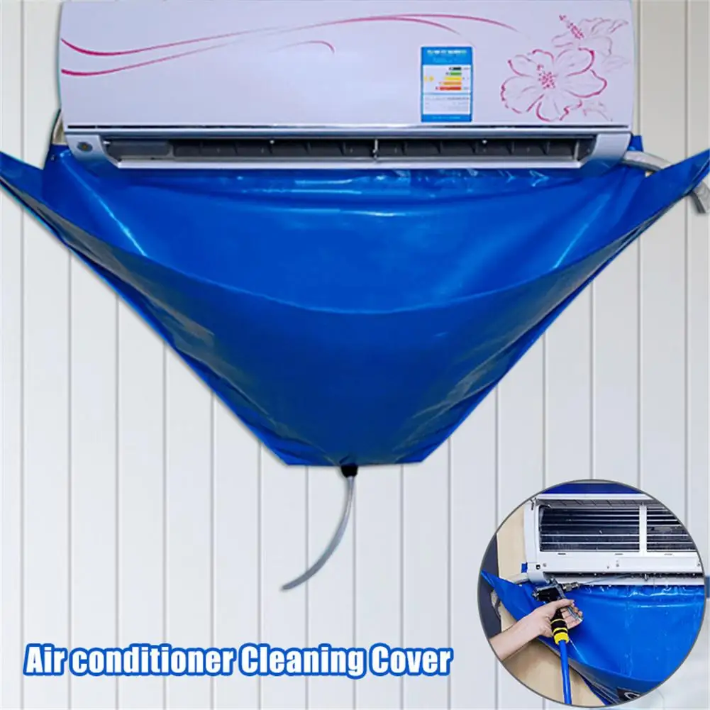 

Air Conditioner Cleaning Cover With Water Pipe Waterproof Air Conditioner Below 1.5P Cleaning Dust Protection Cleaning Cover Bag